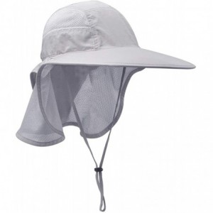 Sun Hats Unisex Outdoor Activities UV Protecting Sun Hats with Neck Flap - .Light-grey - C9122H0YAMF $11.72