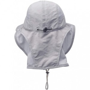 Sun Hats Unisex Outdoor Activities UV Protecting Sun Hats with Neck Flap - .Light-grey - C9122H0YAMF $25.11