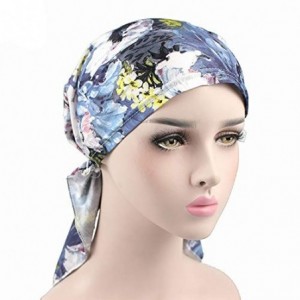 Skullies & Beanies Pre Tied Head Scarves 3 Packed Slip On Beanies Chemo Covers Cap for Women (D3-Floral2-3 Packed) - CC194S2W...
