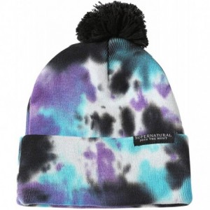 Skullies & Beanies Beanie and Skullcaps Winter Hat Found at Hot Topic. - Supernatural Anti-possession Symbol Tie Dye Pom - CT...