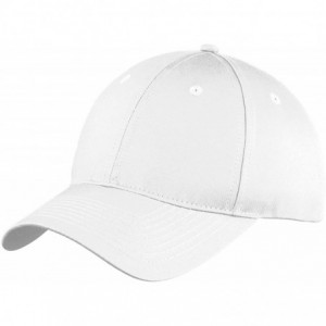 Baseball Caps Port & Company Unstructured Twill Cap (YC914) - White - C4125X2G0HD $17.58