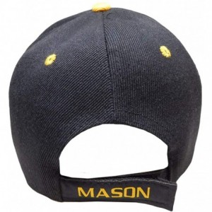 Baseball Caps Dozen Pack Wholesale ''Mason' Masonic Baseball Hats Caps - Black - CP11A8N4Y6V $87.49