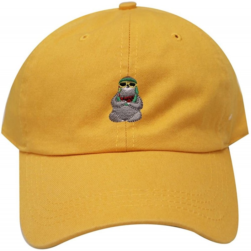Baseball Caps Sloth Cotton Baseball Dad Caps - Mango - C71846IIOQ2 $11.52