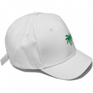 Baseball Caps Base Ball Cap for Women and Men Kids - Coco Tree White - CQ18X7AGW0H $20.23