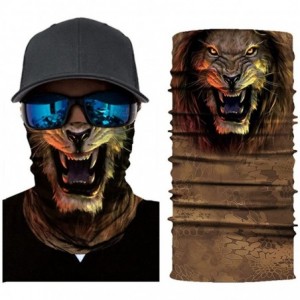 Balaclavas Lion Print Face Mask- Rave Bandana- Neck Gaiter- Scarf- Summer Balaclava for Dust Wind UV Protection - Ani - CM197...