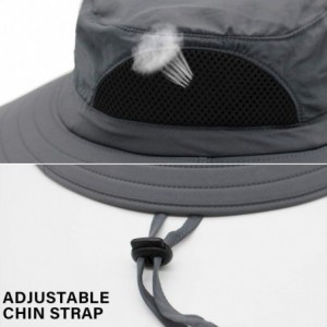 Sun Hats Bonnie Sun Hats for Women Men Waterproof UV Protection Wide Brim Hat Fishing - Darkgrey - CW196OTGWNX $25.76