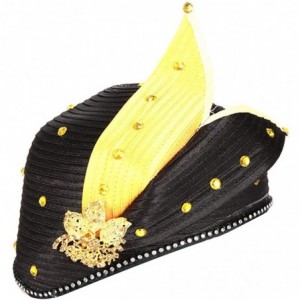 Bucket Hats Women Hats for Church Kentucky Derby Dress Wedding Party Bucket Hat - Black Yellow - CT18U2IMDY3 $45.50