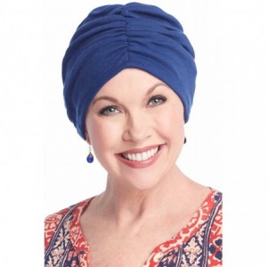 Skullies & Beanies Cancer Turbans for Chemo Hair Loss - Gathered Sophia Turban - Pastel Pink - CF11VO1BN25 $34.23