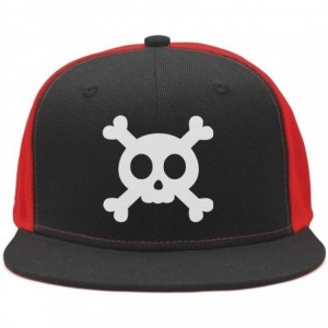 Baseball Caps Skull and Crossbone Pirate Flag Women Men Plain Caps Cool Hat - White Skull and - CU18HTZTAW0 $25.91