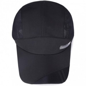 Baseball Caps Baseball Cap Quick Dry Mesh Back Cooling Sun Hats Sports Caps for Golf Cycling Running Fishing - A-black-m/L - ...