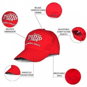 Baseball Caps Keep America Great Hat-Make America Great Again Hat-MAGA Hat with USA Flag 2/4 Pack Red - 2-5star-rdrd - CI18Y8...