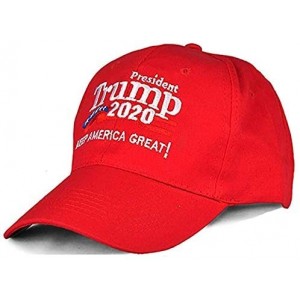 Baseball Caps Keep America Great Hat-Make America Great Again Hat-MAGA Hat with USA Flag 2/4 Pack Red - 2-5star-rdrd - CI18Y8...