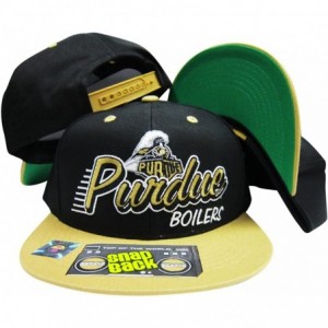 Baseball Caps Purdue Boliermakers Black/Gold Snapback Hat / Cap - CG118BM78E7 $70.98