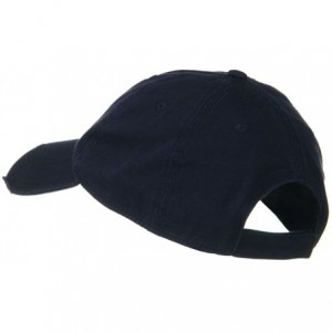 Baseball Caps Superior Garment Washed Cotton Twill Frayed Visor Cap - Navy - CH11918D9Y3 $39.32