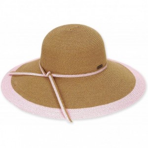 Sun Hats UPF Paperbraid Wide Brim Hat 126 - E. Pink - CD11L6V59Y1 $44.60