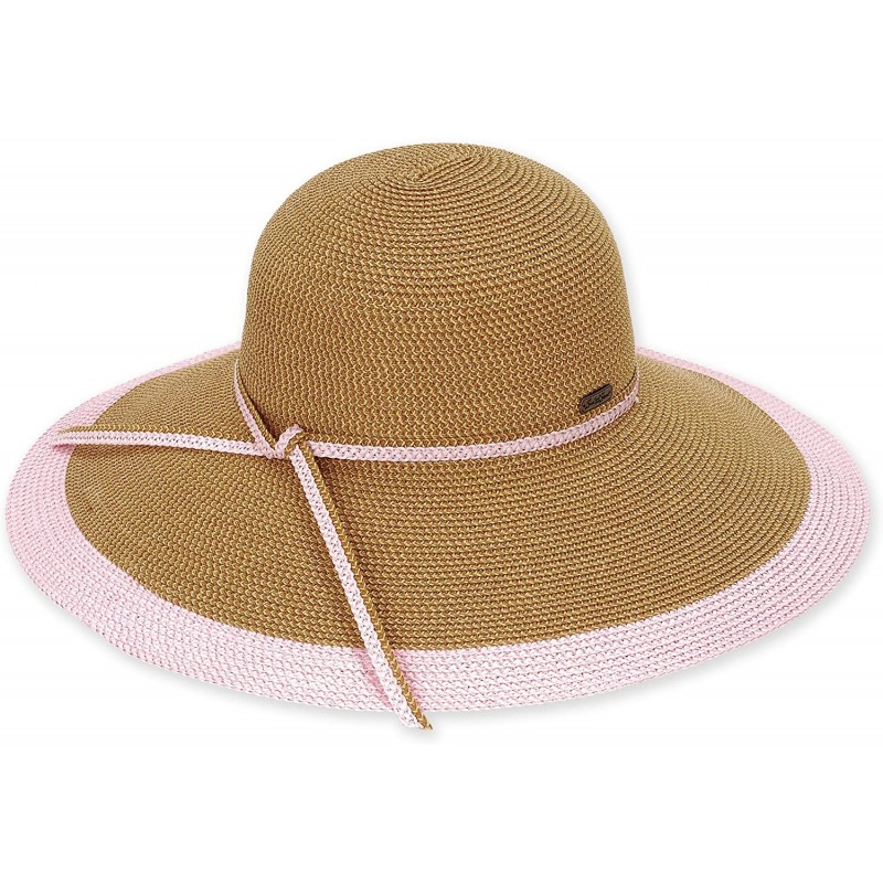 Sun Hats UPF Paperbraid Wide Brim Hat 126 - E. Pink - CD11L6V59Y1 $20.96