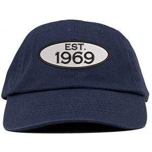 Baseball Caps Established 1969 Embroidered 51st Birthday Gift Soft Crown Cotton Cap - Vc300_navy - CG18QMMXAKO $31.30