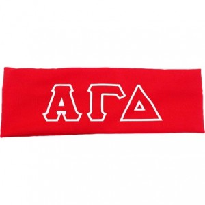 Headbands Alpha Gamma Delta Sorority Greek Letters Headband - Red - C311K8WC267 $37.37