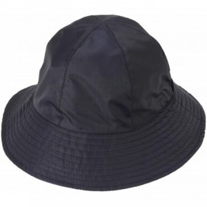 Bucket Hats Rain Hat 2-in-1 Reversible Cloche Rain Bucket Hats Packable - Navy-style a - CK12D3KS6UL $28.26