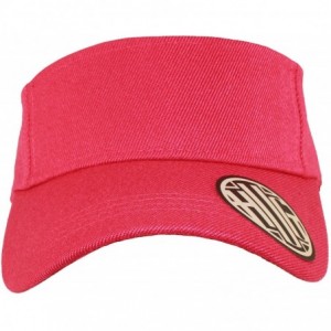 Baseball Caps Premium Plain SunVisor Baseball Golf Fishing Tennis Cap Hat Adjustable Unisex - Hot Pink - CO1889WLN29 $8.05