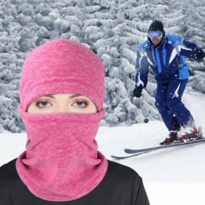 Balaclavas Ski Cloth Mask- Winter Balaclava Ski Face Mask for Men & Women Winterproof Bandana for Outdoor Sports - Pink - CQ1...