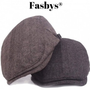 Newsboy Caps Men's Classic Cotton Flat Ivy Gatsby Cabbie Newsboy Cap Hat - Black - C018IDNZZGQ $27.27