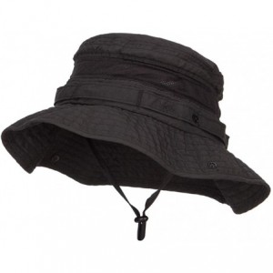 Sun Hats Big Size Talson UV Boonie Hat - Black - C512OCZMHIR $75.57