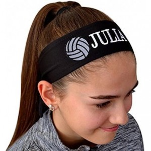 Headbands Volleyball TIE Back Moisture Wicking Headband Personalized with The Embroidered Name of Your Choice - CA187GDC79Q $...