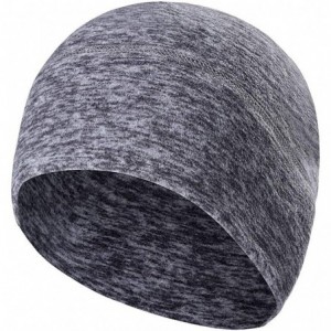 Skullies & Beanies Skull Cap Helmet Liner Winter Thermal Fleece Beanie Windproof Hat - Grey - CG18ISHA92Q $18.33