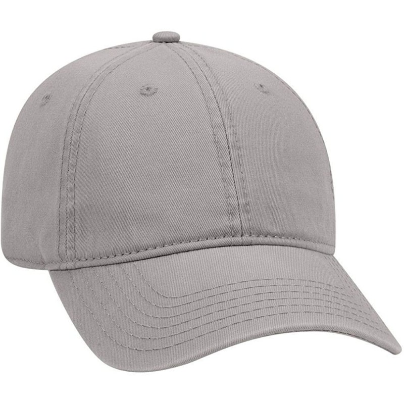 Sun Hats 6 Panel Low Profile Garment Washed Superior Cotton Twill - Gray - CF12IVB8ZSP $9.27