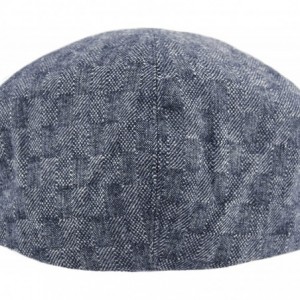 Newsboy Caps Premium Men's Wool Newsboy Cap SnapBrim Thick Winter Ivy Flat Stylish Hat - 3047-navy Tile - CS18Y92OQNZ $32.97