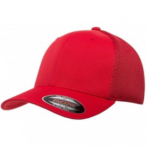 Baseball Caps Flexfit Ultrafibre & Airmesh 6533 with NoSweat Hat Liner - Red - CQ18O88RTCD $26.86
