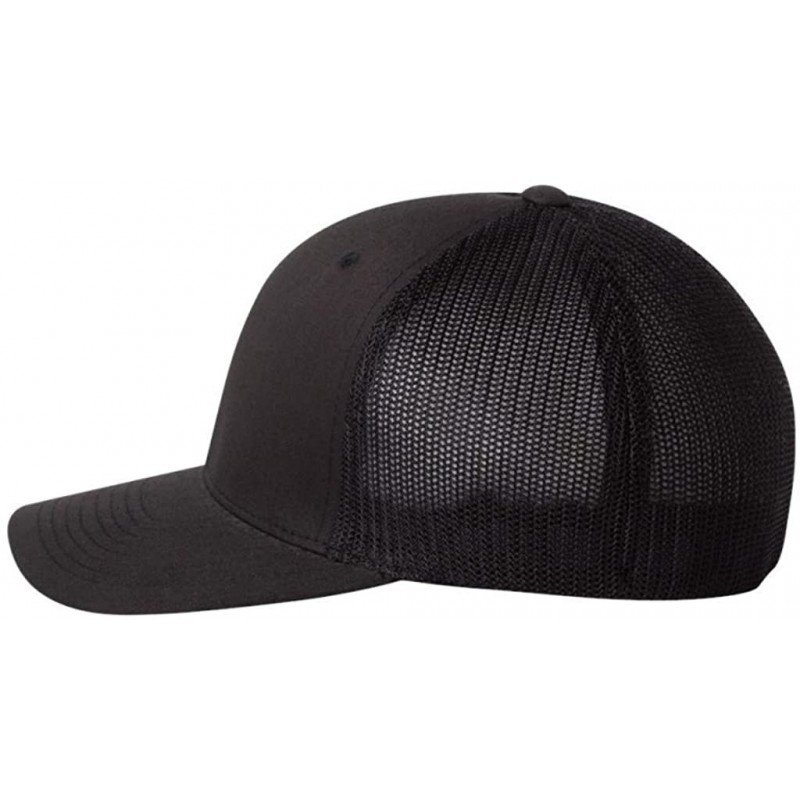 Baseball Caps 6-Panel Trucker Cap (6511) - Black - C91191ZWE15 $10.98