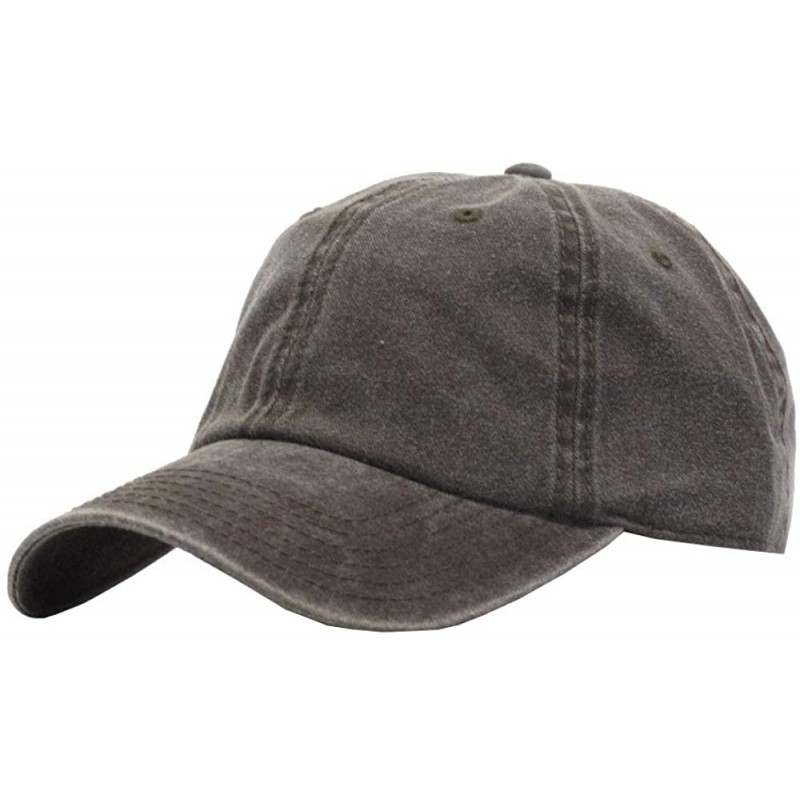 Baseball Caps Vintage Washed Cotton Twill Adjustable Dad Hat Baseball Cap - 39 - CL12KP99GGB $25.30