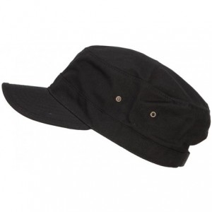 Baseball Caps Big Size Trendy Army Style Cap - Black - C717AYZEOL7 $28.51