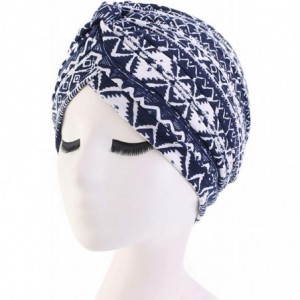 Skullies & Beanies Women Turban Hat Hair Wrap African Jersey Magic Headband Turbans Headwrap Bohemian Boho Chemo Cap - C4198Q...