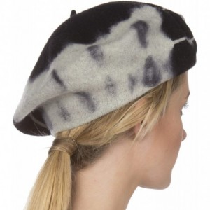 Berets Willow Wool Slouch Beret - Black - CY11MCFLFT3 $34.02