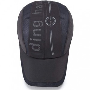 Baseball Caps Quick Dry Sports Cap Unisex Sun Hat Summer UV Protection Outdoor Cap - Black - CM18T9UG7NL $18.91