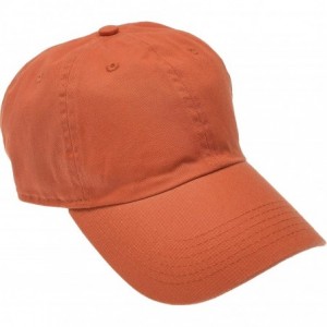 Baseball Caps Solid Cotton Cap Washed Hat Polo Camo Baseball Ball Cap [16 Orange](One Size) - CV182Q34UU9 $21.04
