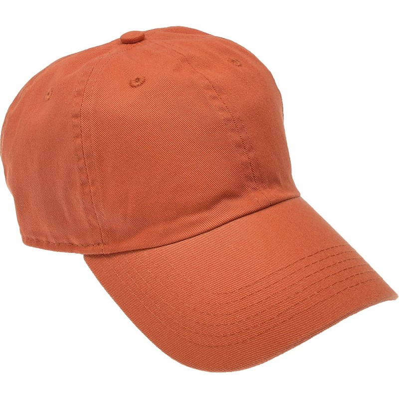 Baseball Caps Solid Cotton Cap Washed Hat Polo Camo Baseball Ball Cap [16 Orange](One Size) - CV182Q34UU9 $19.77