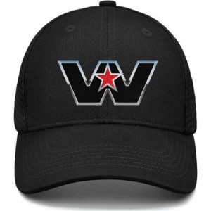 Baseball Caps Unisex Men's Baseball Hat Low Key Adjustable Mesh Trucker-Western-Star-Trucks-Flat Cap - Black-41 - CL18T968O78...