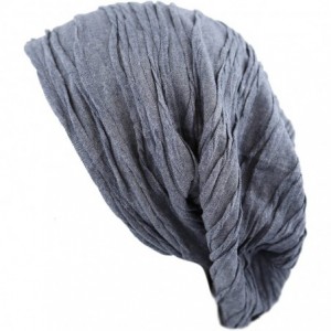 Skullies & Beanies All Kinds of Long Slouchy Baggy Wrinkled Oversized Beanie Winter Hat - 1. 2800 - Blue - CO12MYXBMVK $28.24