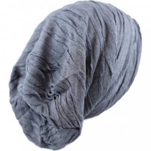 Skullies & Beanies All Kinds of Long Slouchy Baggy Wrinkled Oversized Beanie Winter Hat - 1. 2800 - Blue - CO12MYXBMVK $26.97