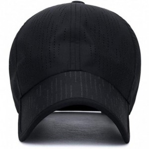 Baseball Caps Plain Breathable Quick Drying Baseball Cap Mesh Sun Hat for Baseball Golf Fishing Outdoor Hats - White - CQ18U6...