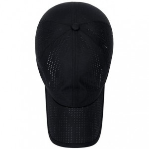 Baseball Caps Plain Breathable Quick Drying Baseball Cap Mesh Sun Hat for Baseball Golf Fishing Outdoor Hats - White - CQ18U6...