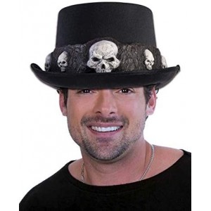 Cowboy Hats Skull Top Hat - C312LVVYAUX $34.89