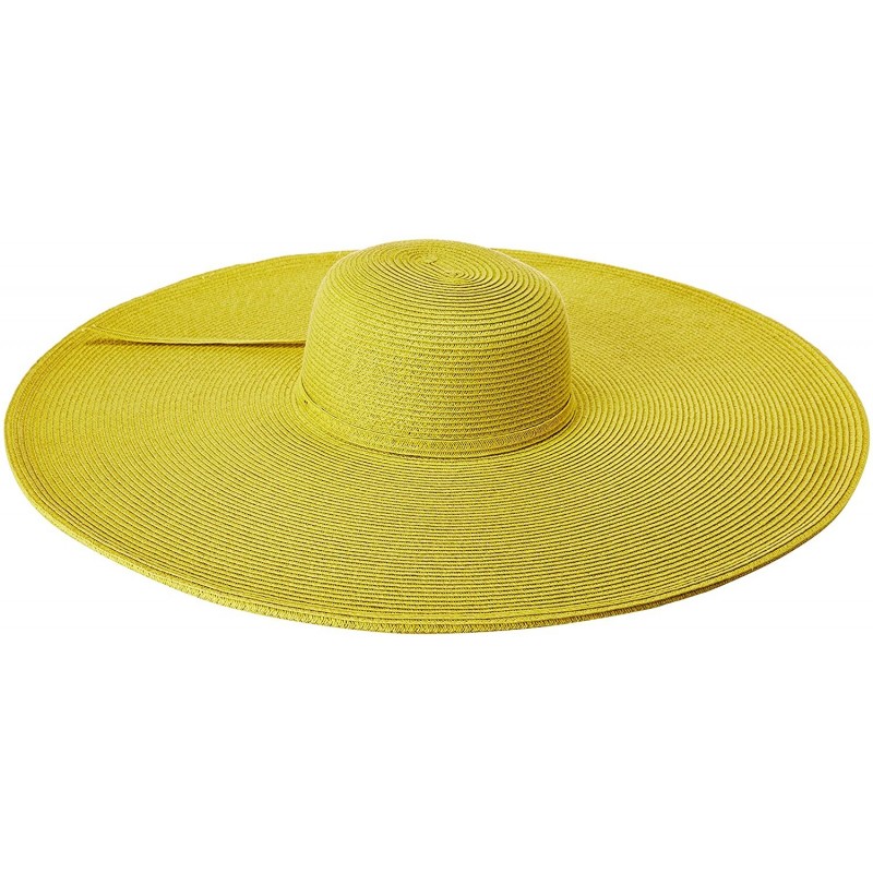 Sun Hats Women's Ultrabraid X Large Brim Hat - Citron - CH1160BIL5B $63.52