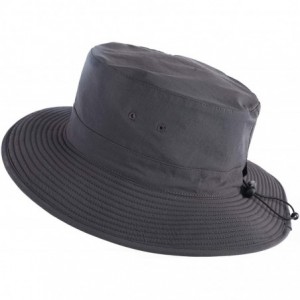 Sun Hats Foldable Summer Sportswear Sun Protection Hat for Men Women Wide Brim - Dark Gray - CT18NZZYOOA $68.23