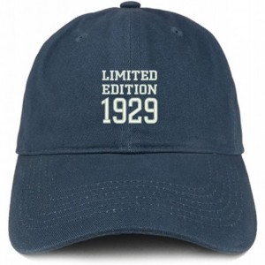 Baseball Caps Limited Edition 1929 Embroidered Birthday Gift Brushed Cotton Cap - Navy - C418CO5W26N $37.94