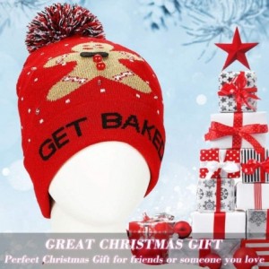 Skullies & Beanies LED Light Up Beanie Hat Christmas Cap for Women Children- Party- Bar - Multicolor-048 - C718WG6ON6T $18.77